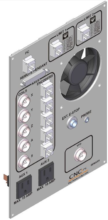 BPAK - 5 Axes CNC Back Panel for Stepper Servo | cnc4pc